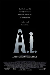 The movie poster for A.I. Artificial Intelligence